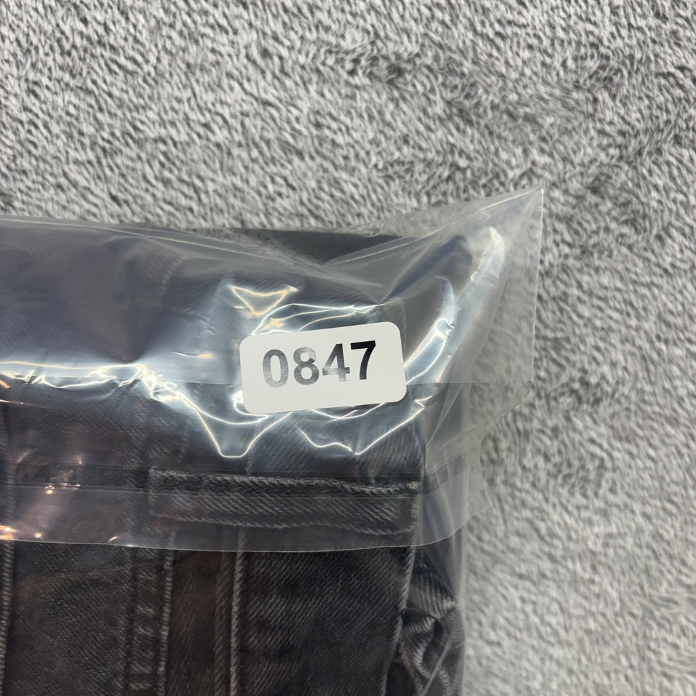 BDG High-Rise Baggy Jeans Women 28 Black Excellent Distressed Ripped Denim - Picture 10 of 13